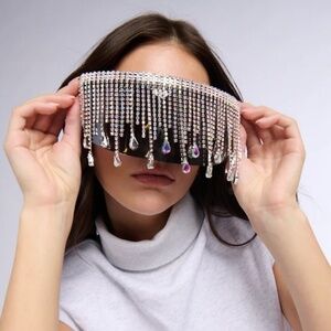 DIAMONDS ARE FOREVER VISOR SUNGLASSES - O/S